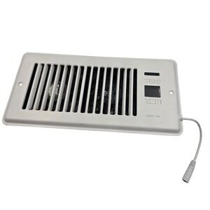 Howeall Smart Fan Register Booster Fan 4x10 White HW-410-WT-VFSR Floor Vent O4